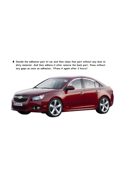 Chevrolet Cruze Krom Cam Çıtası 6 Parça 2008 ve Üzeri