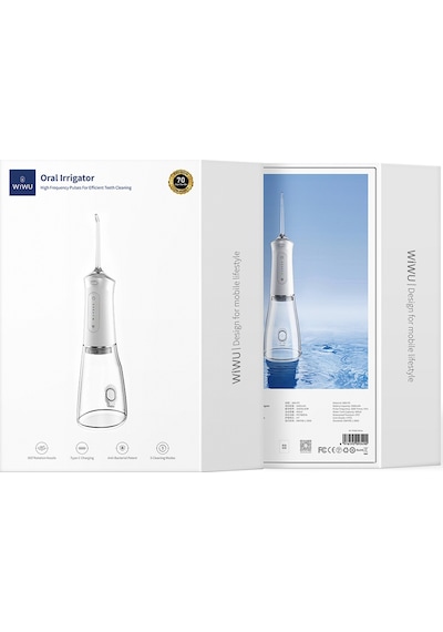 Wiwu Wi-TP002 Taşınabilir Şarjlı Ağız Duşu Makinesi Beyaz