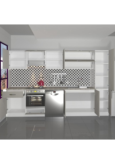 Decoraktiv Elite 325y Ankastre Fırın Modüllü Mdf Hazır Mutfak Dolabı - Tezgah Dahil - Kumtaşı Kum Beji Decoraktiv Elite 325y Ankastre Fırın Modüllü Mdf Hazır Mutfak Dolabı - Tezgah Dahil - Kumtaşı Kum Beji