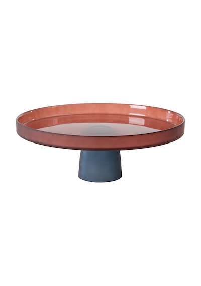 Mudo Home Colors Ayaklı Cam Sunum 28cm -kırmızı Diğer