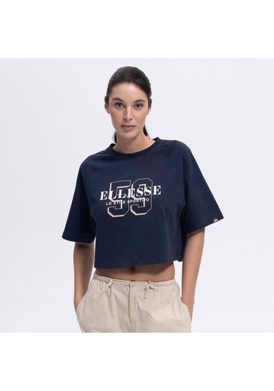 Ellesse Ef443-nv Bisiklet Yaka Crop Kadın T-shirt - Lacivert Lacivert