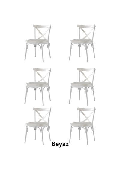 Sweethomemasasandaly 6 Adet Çapraz Bahar Sandalye
