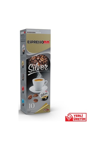 Espressomm® Tchibo Cafissimo Makineleri İle Uyumlu Silver Kapsül Kahve 10'lu