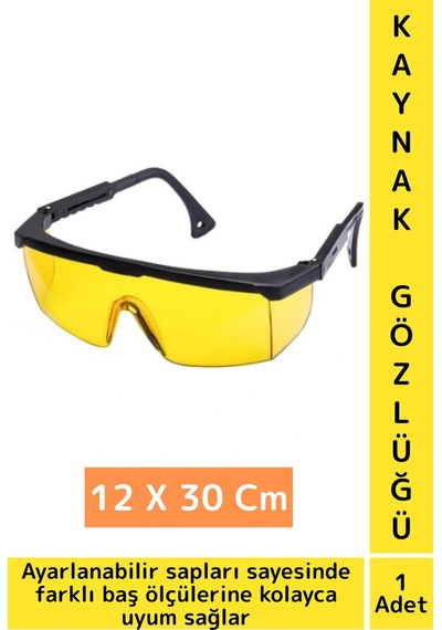 Premium Dayanıklı Atölye Endüstriyel Hafif Ayarlanabilir Geniş Görüş Açılı Çapak Kaynak Gözlüğü