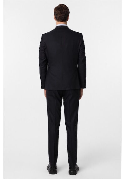 Süvari Lacivert Slim Fit Desenli Sivri Yaka 6 Drop Yelekli Klasik Takım Elbise-35637 Lacivert Süvari Lacivert Slim Fit Desenli Sivri Yaka 6 Drop Yelekli Klasik Takım Elbise-35637 Lacivert