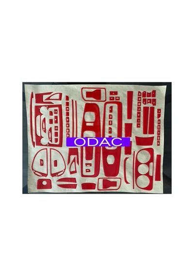 Fiat Doblo D4 Full Set Maun Kaplama Set Kırmızı Renk Özel Dizayn
