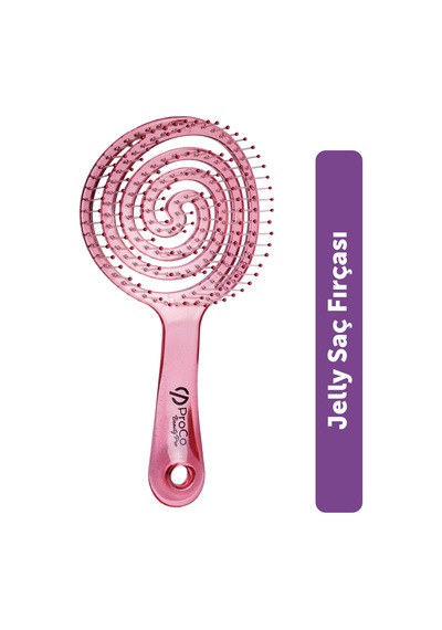 Beauty Pro Jelly Brush Saç Fırçası - 3d Esnek, Saç Açma Ve Tarama Çilek