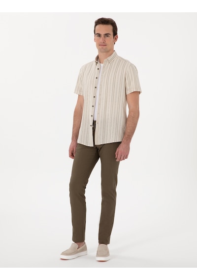 Pierre Cardin Erkek Haki Pantolon Kanvas-chino 50308086-vr027 Haki