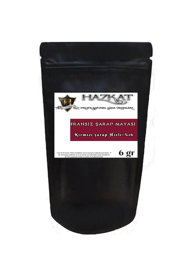 Hazkat Fransız Kırmızı Şarap Mayası 6 G