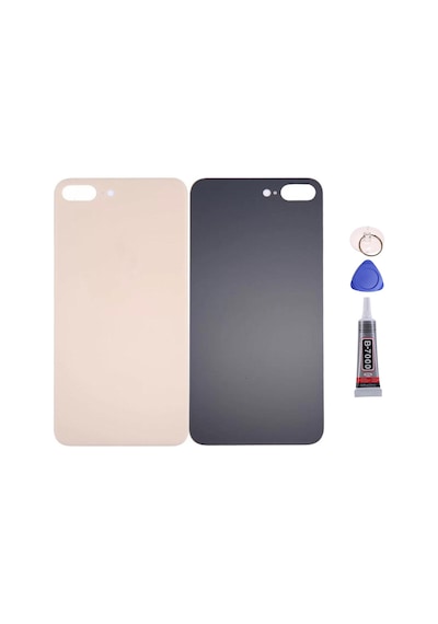 Apple Uyumlu iPhone 8 Plus Gold Arka Kapak Batarya Kapağı Pil Kapağı Yapışkan Ve Sökme Aparatıyla Beraber Full Set Gold