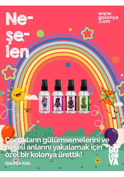 Golonya Kids 4'lü Sprey Kolonya