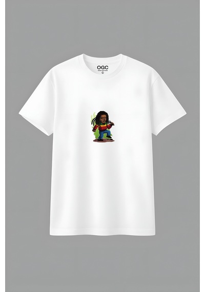 Ogc Bob Marley Unısex T-shırt Beyaz