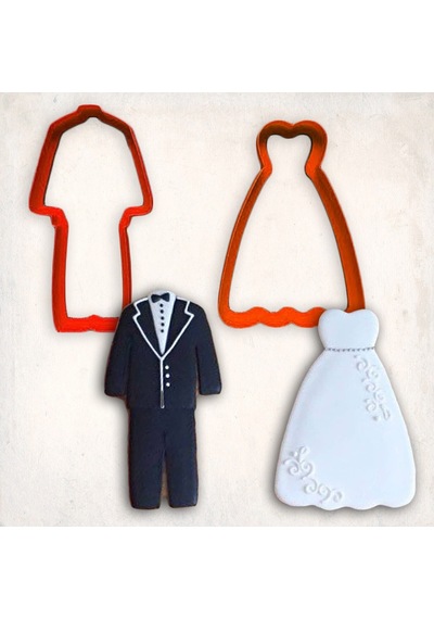 Gelin Damat Kostüm Kurabiye Kalıp Set 2 Li
