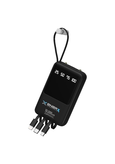Enerx ENR-P10DC 10.000 Mah 2.1A Dahili Kablolu Led Aydınlatmalı Powerbank