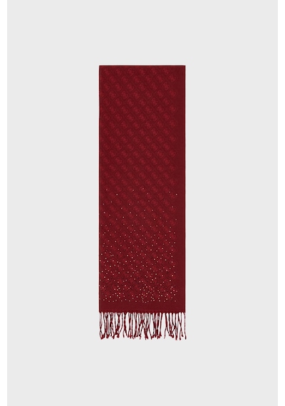 Guess Jewels Logolu 65 X 180 Cm Şal Aw5658pol03 Kadın Şal Aw5658 Pol03 Bur Bordo