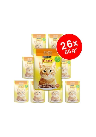 Friskies Tavuklu Yetişkin Kedi Konservesi 26 x 85 G