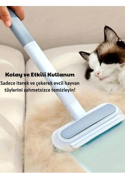 4 Ü 1 Arada Kedi Köpet Tüy Temizleyici Fırça Halı Koltuk Tüy Alıcı Diğer