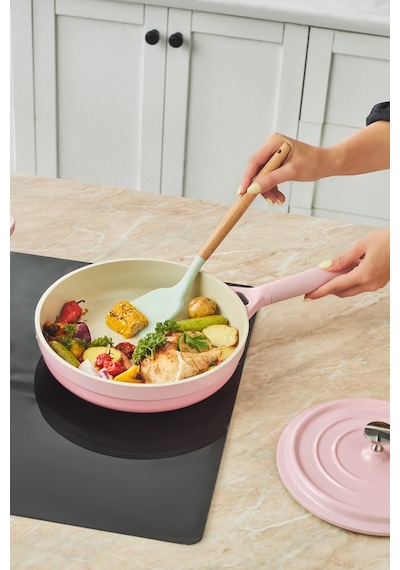 Karaca Swiss Crystal Neocast 7 Parça Döküm Tencere Seti Pembe Pembe