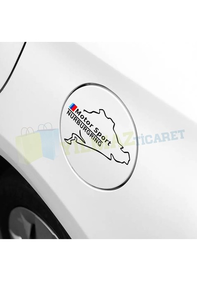 Bmw M Motor Sport Nurburgring Depo Kapağı Oto Sticker Yapıştırma
