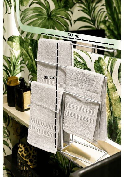 Parlak Silver 6 Kollu T Havluluk Tezgah Üstü Havlu Askılığı Banyo Mutfak Organizer Paslanmaz Metal Gümüş