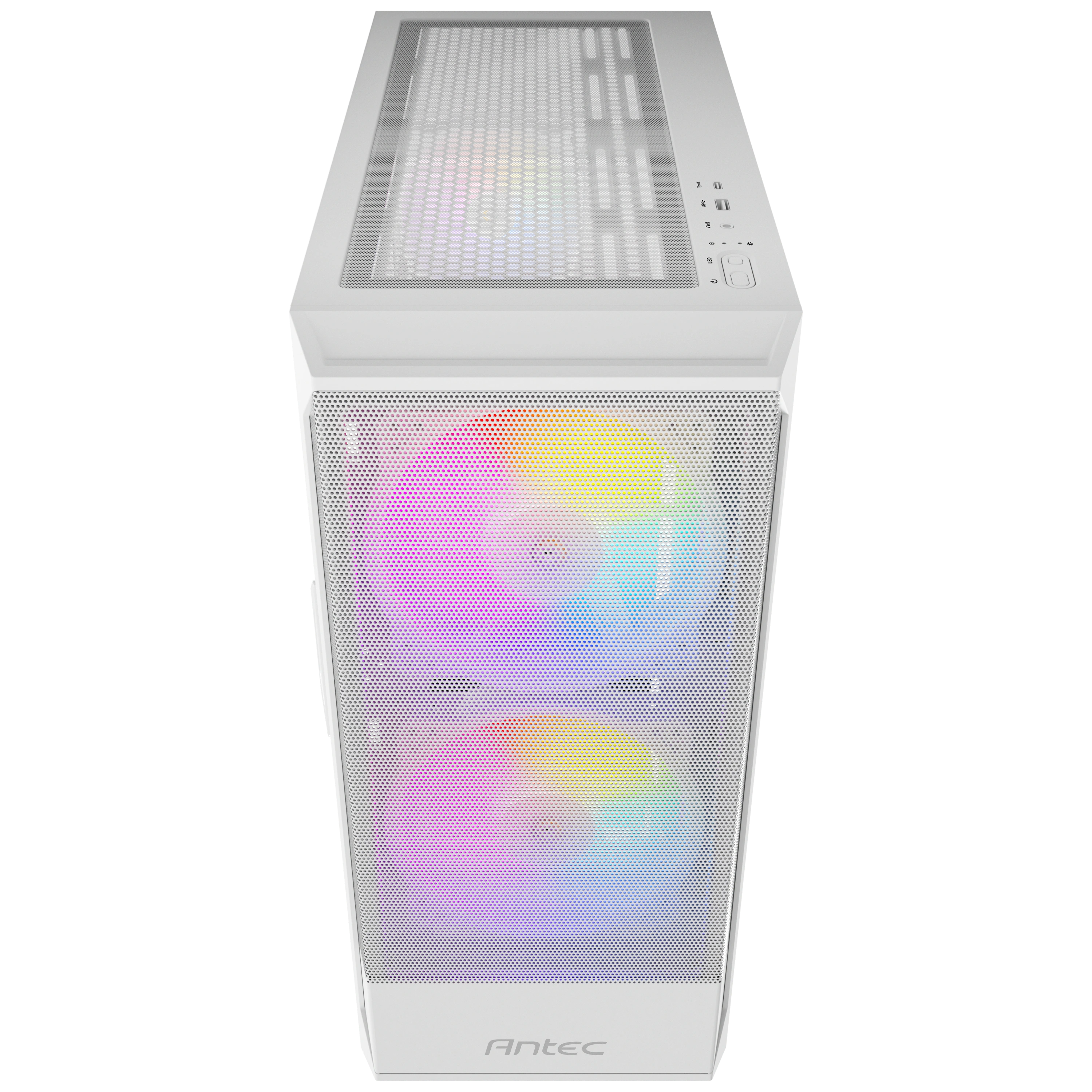 Antec Nx416l Argb 2x160mm + 1x120mm Fanlı Mesh Atx Type-c Beyaz Oyuncu Kasası