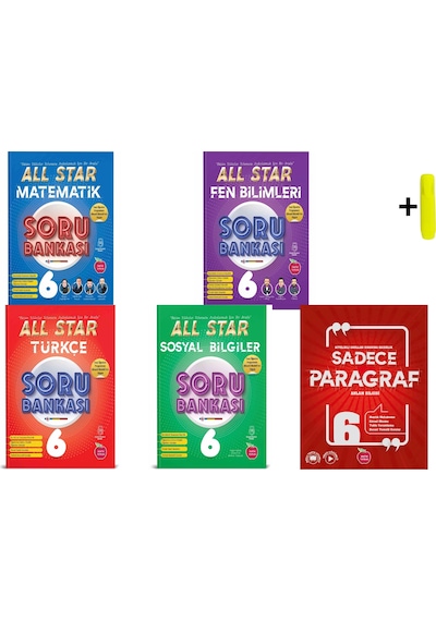 Newton 6.sınıf All Star Soru Bankası Matematik Fen Türkçe Sosyal Paragraf Yeni