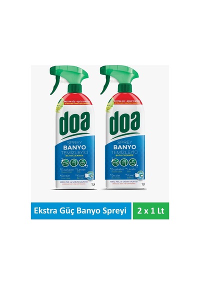Banyo Extra Güç Temizlik Spreyi 1 Lt X 2 Adet - 884958601 Diğer