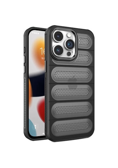 Newface Apple İphone 15 Pro Max Kılıf Airmax Silikon Kapak - Siyah
