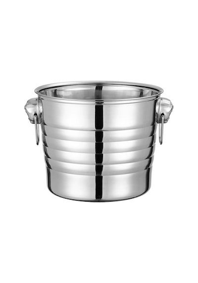Çelik 9,5 L Tek Cidarlı Kulplu Parlak Buz Kovası Buzluk Cin923 Gri
