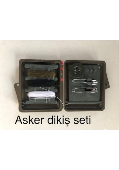 Asker Dikiş Seti Asker Iğne Iplik Seti Asker Çatal Iğne Düğme Ipl Çok Renkli