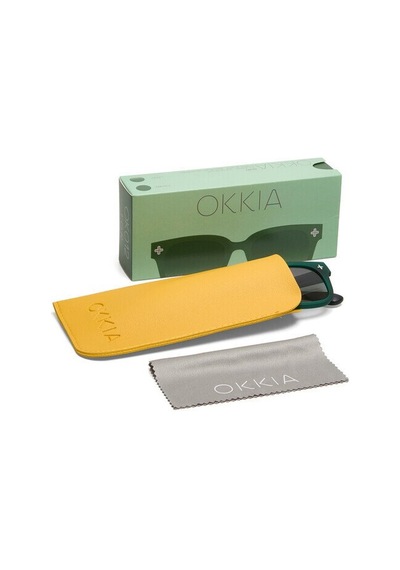 Okkia Giovanni Yeşil Gradyan Lens Unisex Güneş Gözlüğü Yeşil