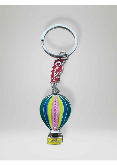 Kapadokya Cappadocıa Temalı Balon Metal Anahtarlık Kod:112
