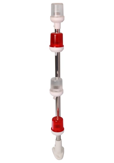 4'lü Çıpa Fenerli Arıza Feneri 12V 60cm (Sabit Ayak)