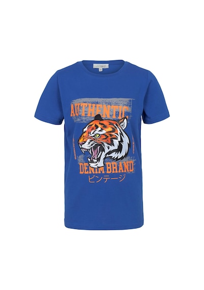 Brz Kıds Brz Kids Kaplan Baskılı Erkek Çocuk Kısa Kollu T-shirt-mavi Mavi