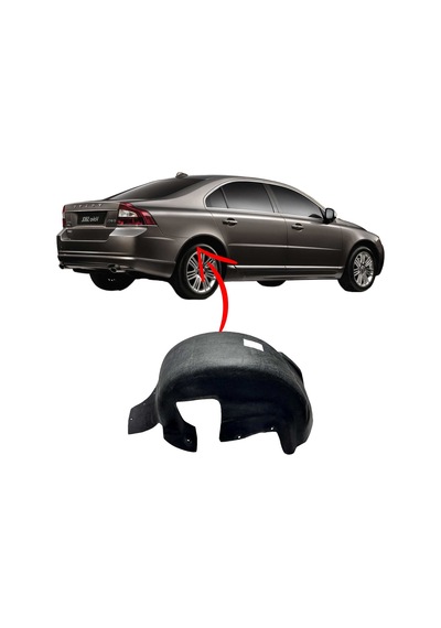 Volvo S80 Arka Çamurluk Davlumbazı Sağ 2007 2016 Keçe