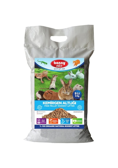 Bonnynice Bonny Nice Doğal Çam Pelet Tavşan Kafes Altlığı 5 Kg 10 Lt 2 Adet
