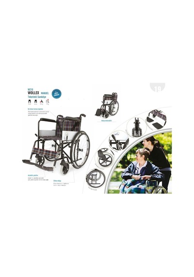 Wollex W210 Manuel Katlanabilir Sandalye Tekerlekli Sandalye