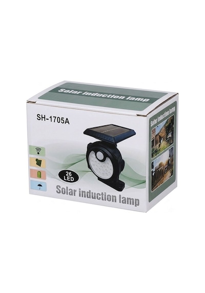 Powermaster Sh-1705a 26 Ledli Sensörlü 3 Modlu Solar İndiksiyon Duvar Lambası Diğer