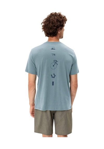 Vaude Spirit Bisiklet Yaka Erkek T-shirt 42755 Nordic Blue