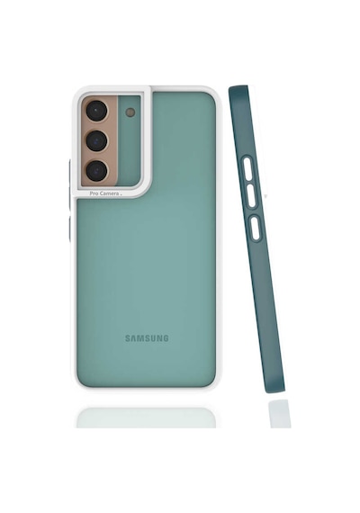 Zore Galaxy S22 Kılıf Ogaa Mima Kapak - Koyu Yeşil