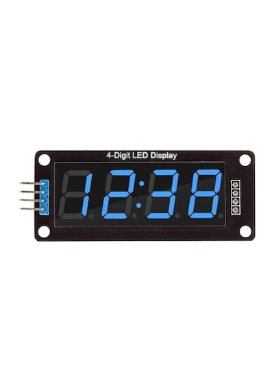Tm1637 4 Digit Led Display Saat Modülü - Mavi