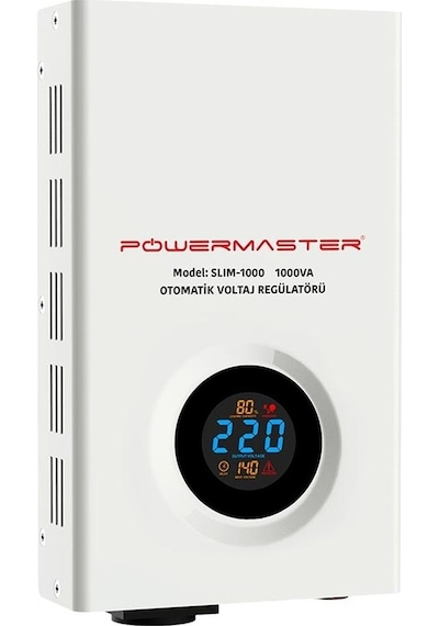 Powermaster Otomatik 1000 Watt Voltaj Kombi Regülatörü Slım-1000