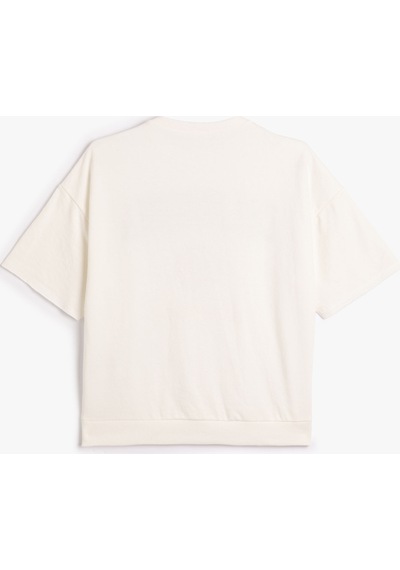 Koton Kolej Sweatshirt Kısa Kollu Bisiklet Yaka Baskı Detaylı Ekru 4skb10003tk 4SKB10003TK010 Ekru Koton Kolej Sweatshirt Kısa Kollu Bisiklet Yaka Baskı Detaylı Ekru 4skb10003tk 4SKB10003TK010 Ekru