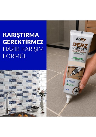 Hazır Derz Dolgusu 400g - Hızlı Kuruyan Derz Tamir Ve Yenileme Tüpü Krem