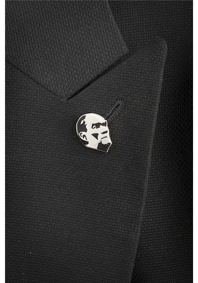 Atatürk Silüeti Gümüş Rozet -5873 Gümüş