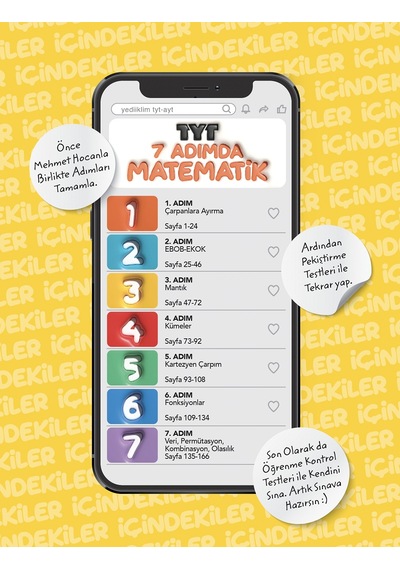 Yedi Adımda Temelden Zirveye Tyt Matematik Tamamı Video Konu Anlatım
