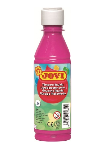 Jovi 250 ML Pembe Guaj Boya Hazır Sulandırılmış Sıvı Pembe
