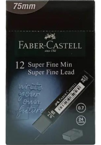 Faber-castell Grip Min Super Fine T.black Min 2b 0.7mm.75mm - 5 Adet