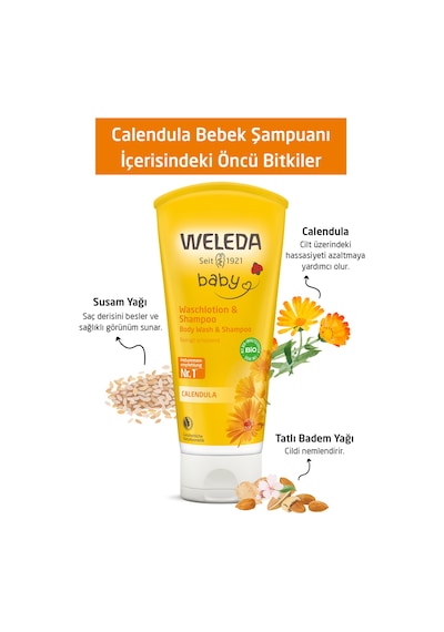 Weleda Calendula Organik Saç Ve Vücut Şampuanı 200 ML