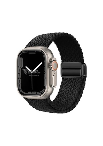 Ayrex Apple Watch Series Se/11/10/9/8/7/6/5/4/3 İle Uyumlu Kumaş Kordon 46mm/45mm/44mm, Series 10 42mm/41mm/40mm/38mm